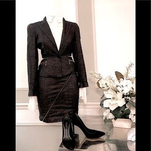 *SOLD*McQ Alexander McQueen 🔥Rare Vintage🔥 Wool Blend Skirt Suit size 40